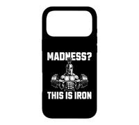 Carcasa para iPhone 17 Pro MAX Madness This Is Iron Espartano Fitness Fuerza Gym Pesas