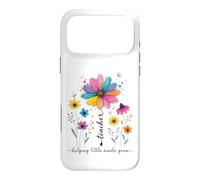 Carcasa para iPhone 17 Pro MAX Maestro ayudando a pequeñas Mentes a Crecer diseño Floral