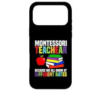 Carcasa para iPhone 17 Pro MAX Maestro Montessori enseña Porque Todos crecemos