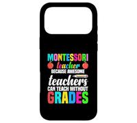 Carcasa para iPhone 17 Pro MAX Maestro Montessori Porque los Maestros increíbles Pueden enseñar