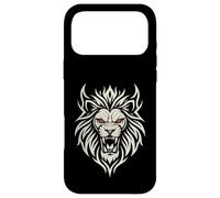 Carcasa para iPhone 17 Pro MAX Majestic Lion Tribal Design Poderosa Cabeza de León Ojos Rojos