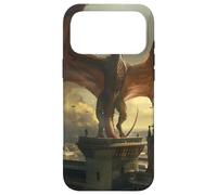 Carcasa para iPhone 17 Pro MAX Majestuoso dragón con Vistas a un Paisaje Urbano gótico al Amanecer