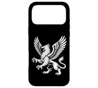 Carcasa para iPhone 17 Pro MAX Majestuoso Griffin con alas Fierce Mythic Beast Line Art
