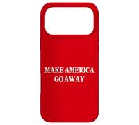 Carcasa para iPhone 17 Pro MAX Make America Go Away Funny Anti Trump Political Protest
