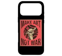 Carcasa para iPhone 17 Pro MAX Make Art Not War Peaceful Artist Peace Pintor Hippie