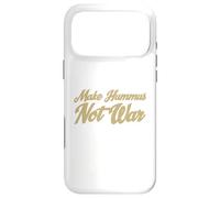 Carcasa para iPhone 17 Pro MAX Make Hummus Not War - Peace Middle East Foodie Vegan
