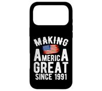 Carcasa para iPhone 17 Pro MAX Making America Great Since 1991 35 Años Cumpleaños