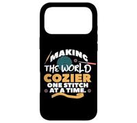 Carcasa para iPhone 17 Pro MAX Making The World Cozier One Stitch AT ATIME.