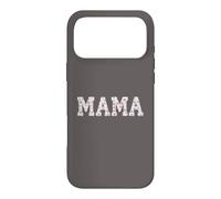 Carcasa para iPhone 17 Pro MAX Mama Floral Patchwork Style Lettering Cute Vintage Mom