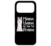 Carcasa para iPhone 17 Pro MAX Mama Llama No Time For Drama Bohemia Linda Mamá Regalo
