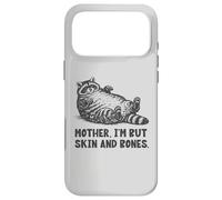 Carcasa para iPhone 17 Pro MAX Mamá Soy Pero Piel y Huesos Divertido Mapache