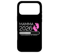 Carcasa para iPhone 17 Pro MAX Mamma 2026 Loading Annuncio Gravidanza Bimba Femmina