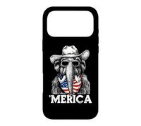 Carcasa para iPhone 17 Pro MAX Mammoth Ice Age Bandera Americana Bandana Gafas De Sol Sombrero De Vaquero