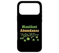 Carcasa para iPhone 17 Pro MAX Manifest Abundance Día de San Patricio Trébol Irlandés Nueva Era