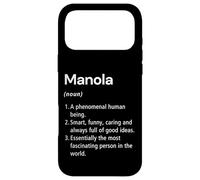 Carcasa para iPhone 17 Pro MAX Manola Definición de Nombre Diccionario Divertido