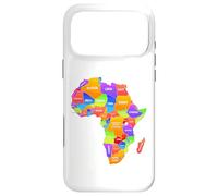 Carcasa para iPhone 17 Pro MAX Mapa De Colores África Países Continente Geografía