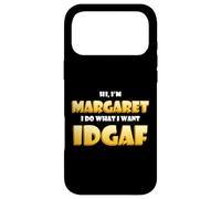 Carcasa para iPhone 17 Pro MAX Margaret Joke Idgaf Meme Funny Halloween Girl Costume Maggie