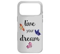 Carcasa para iPhone 17 Pro MAX Mariposas de Acuarela Live Your Dream