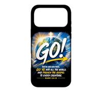 Carcasa para iPhone 17 Pro MAX Mark 16:15 Go Into All The World and Preach The Gospel