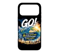 Carcasa para iPhone 17 Pro MAX Mark 16:15 Go Into All The World and Preach The Gospel
