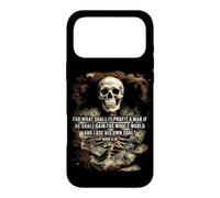 Carcasa para iPhone 17 Pro MAX Mark 8:36 What Shall it Profit - Eternity Verse Warning