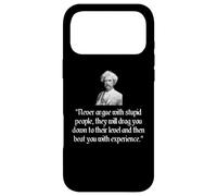 Carcasa para iPhone 17 Pro MAX Mark Twain Camisa Mark Never Argue with Stupid People Quote