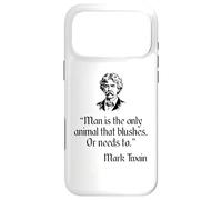 Carcasa para iPhone 17 Pro MAX Mark Twain Camisa Mark Twain Man Blushing Quote