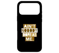 Carcasa para iPhone 17 Pro MAX Marrón Color Nobody Dope As Me Brown Graphic