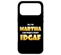 Carcasa para iPhone 17 Pro MAX Martha Joke Idgaf Meme Funny Halloween Costume For Marthas