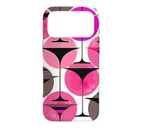 Carcasa para iPhone 17 Pro MAX Martinis inspirados en los años Cincuenta en Magenta y Rosa