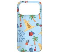Carcasa para iPhone 17 Pro MAX Marvel Super Heroes Avengers Summer Vacation Beach Pattern