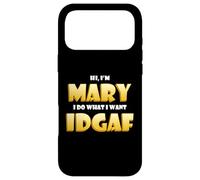 Carcasa para iPhone 17 Pro MAX Mary Joke Idgaf Meme Funny Halloween Costume For Mary