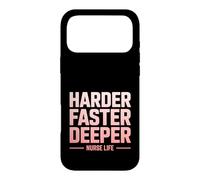Carcasa para iPhone 17 Pro MAX Más difícil más rápido Vida de Enfermera más Profunda RCP Humor