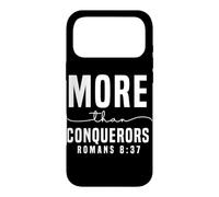Carcasa para iPhone 17 Pro MAX Más Que Vencedores Romanos 8:37 Diseño Motivacional