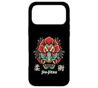 Carcasa para iPhone 17 Pro MAX Máscara Japonesa Demon Oni, Kabuki Jiu-Jitsu Kanji