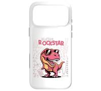 Carcasa para iPhone 17 Pro MAX Matemáticas Estrella de Rock, niñas, Trex Rosa, Dinosaurios números de Dinosaurio