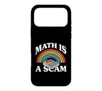 Carcasa para iPhone 17 Pro MAX Math Is A Scam Retro Rainbow Exploding Calculator Sarcasm
