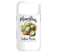 Carcasa para iPhone 17 Pro MAX Mauricio Coco Océano Índico Isla Tropical GPS Vacaciones