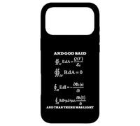 Carcasa para iPhone 17 Pro MAX Maxwell Ecuaciones Luz Electricidad Física Ciencias