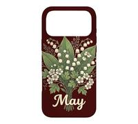 Carcasa para iPhone 17 Pro MAX May Birth Flower Lily of The Valley & Hawthorn Birthday