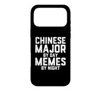Carcasa para iPhone 17 Pro MAX Mayor Chino por día Memes por la Noche Estudiante de sinología de China