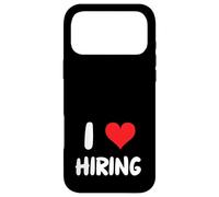 Carcasa para iPhone 17 Pro MAX Me Encanta contratar - Heart - Hire Human Resources Gerente de RRHH