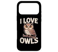 Carcasa para iPhone 17 Pro MAX Me Encanta el Arte de los búhos para entusiastas de los Animales