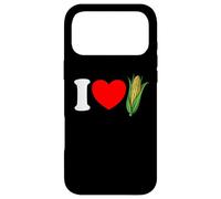 Carcasa para iPhone 17 Pro MAX Me Encanta el maíz Corazón Rojo Divertido Amante del maíz Me Encanta el maíz