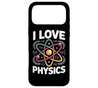 Carcasa para iPhone 17 Pro MAX Me Encanta la física Diseño de átomos Ecuaciones cuánticas Energía