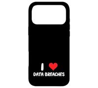 Carcasa para iPhone 17 Pro MAX Me encantan Las violaciones de Datos - Corazón - IT Tech Info Sec Security