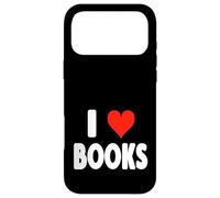 Carcasa para iPhone 17 Pro MAX Me encantan los Libros - Corazón - Lectura Escritura Biblioteca Novelas Club