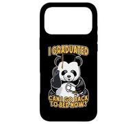 Carcasa para iPhone 17 Pro MAX Me gradué ¿Puedo Volver a la Cama Ahora Confundido Oso Panda