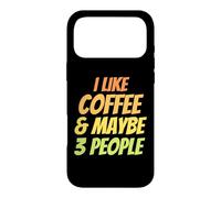 Carcasa para iPhone 17 Pro MAX Me Gusta el café y Tal Vez 3 Personas - Amante del café