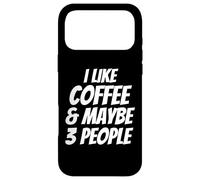 Carcasa para iPhone 17 Pro MAX Me Gusta el café y Tal Vez 3 Personas - Amante del café